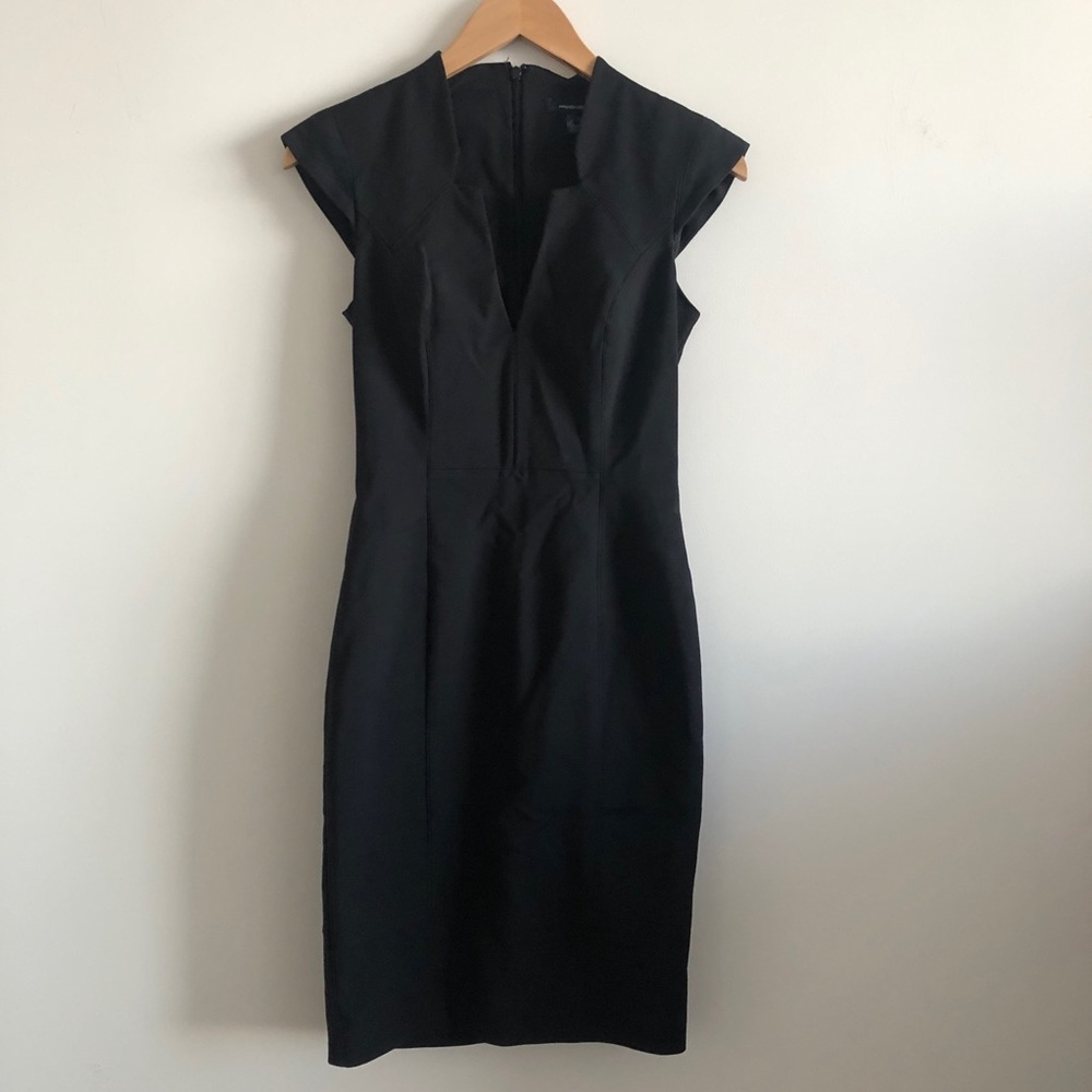 Black Form Fitting French Connection Dress